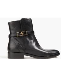 Tory Burch - Perrine Embellished Leather Ankle Boots - Lyst