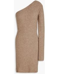 Lisa Yang - Alaia One-sleeve Bouclé-knit Cashmere Mini Dress - Lyst