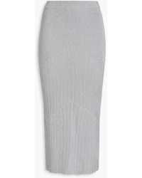 Nicholas - Anniken Ribbed-knit Midi Pencil Skirt - Lyst