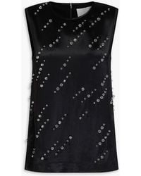 3.1 Phillip Lim - Bead-Embellished Satin Top - Lyst