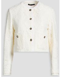 Maje - Crocheted Lace Jacket - Lyst