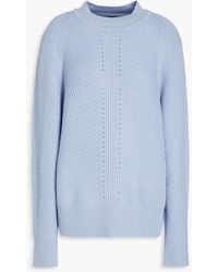 JOSEPH - Ribbed Cotton, Wool And Cashmere-blend Sweater - Lyst