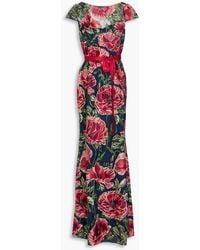 Marchesa - Embroidered Tulle Gown - Lyst