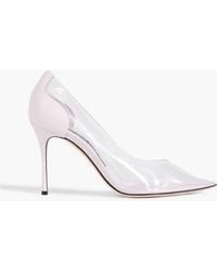Sergio Rossi - Plexi 85 Pvc And Leather Pumps - Lyst