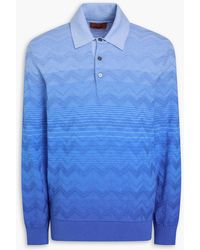 Missoni - Dégradé Crochet-Knit Cotton Polo Shirt - Lyst