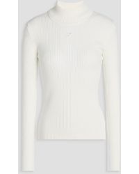 Courreges - Rollkragenpullover aus rippstrick - Lyst