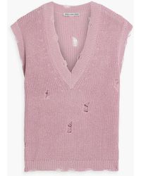 Autumn Cashmere - Distressed Cotton Sweater - Lyst