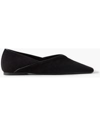 TOTEME - The Everyday Suede Ballet Flats - Lyst