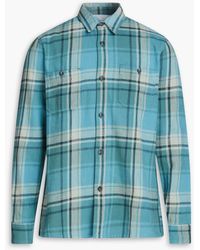 Officine Generale - Ahmad Checked Cotton-flannel Shirt - Lyst