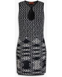 Missoni - Cutout Sequin-Embellished Jacquard-Knit Mini Dress - Lyst