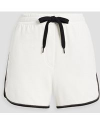 Brunello Cucinelli - Bead-Embellished French Cotton-Terry Shorts - Lyst