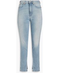 3x1 - Kaia hoch sitzende kick-flare-jeans in ausgewaschener optik - Lyst