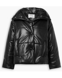 Nanushka - Hide Quilted Padded Vegan Leather Jacket - Lyst