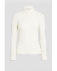 Thom Browne - Cable-knit Wool Turtleneck Sweater - Lyst