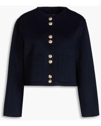 Maje - Wool-blend Felt Jacket - Lyst