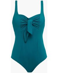 Maison Lejaby Norma Jeane Knotted Swimsuit - Blue