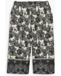 Brock Collection - Tam Paisley-print Linen And Cotton-blend Culottes - Lyst