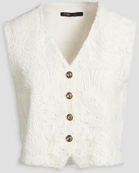 Maje - Crocheted Lace Vest - Lyst