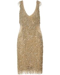 gatsby embellished chiffon mini dress