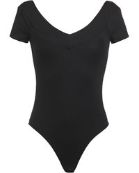 Maje Stretch-jersey Bodysuit Black