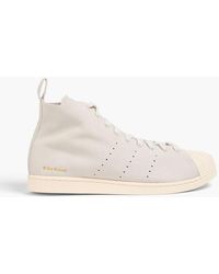 adidas Originals - Superstar Hi Suede Sneakers - Lyst