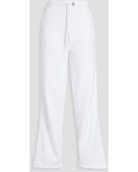 Emporio Armani - French Cotton-blend Terry Track Pants - Lyst