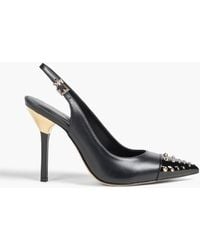 MICHAEL Michael Kors - Kadence slingback-pumps aus lackleder und leder mit nieten - Lyst