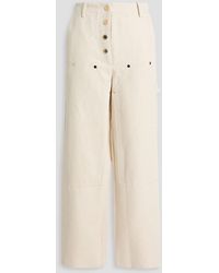 Sandro - High-Rise Barrel-Leg Jeans - Lyst