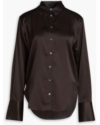 FRAME - Standard Washed Silk-blend Shirt - Lyst