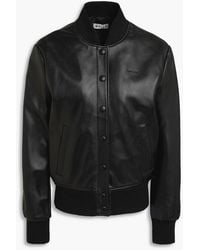 Bally - Leather Bomber Jacket - Lyst