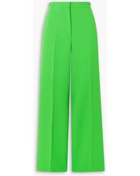 Gabriela Hearst - Vesta Neon Wool-crepe Straight-leg Pants - Lyst