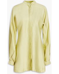 Bondi Born - Bretagne Satin-twill Mini Shirt Dress - Lyst