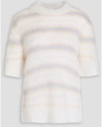 Marni - Striped Mohair-Blend Sweater - Lyst