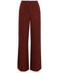 Diane von Furstenberg - Gianna Charmeuse Wide-Leg Pants - Lyst