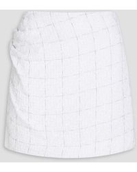 IRO - Ravi Checked Cotton-blend Bouclé-tweed Mini Skirt - Lyst