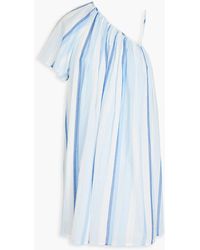 Claudie Pierlot - Striped Cotton-mousseline Mini Dress - Lyst