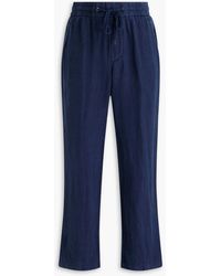 James Perse - Hose aus leinen mit tunnelzug - Lyst