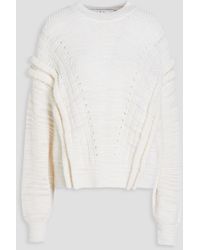 IRO - Pullover aus pointelle-strick aus einer leinenmischung - Lyst