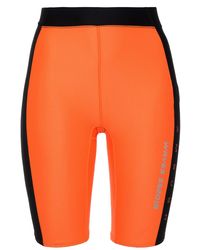Ambush Printed Two-tone Scuba Shorts - Orange