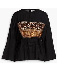Antik Batik - Bettina Embroidered Woven Blouse - Lyst