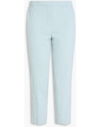 Theory - Treeca Linen-blend Capri Pants - Lyst