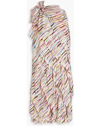 Missoni - Ruffled Space-dyed Crochet-knit Mini Dress - Lyst