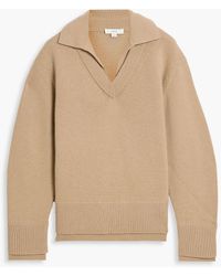 Vince - Layered Wool And Cashmere-Blend Polo Sweater - Lyst
