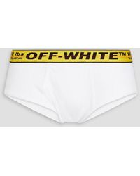 Off-White c/o Virgil Abloh 3er-pack Boxerslips Aus Baumwollmischung in Weiß für Herren Herren Bekleidung Unterwäsche Boxershorts und Slips 