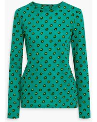 Proenza Schouler - Leopard-print Cotton-jersey Top - Lyst