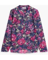 Isabel Marant - Maria Printed Cotton-voile Top - Lyst