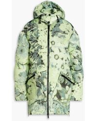 Ganni - Margarita Oversized Quilted Printed Shell Hooded Jacket - Lyst