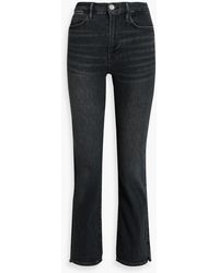 FRAME - Le Super High High-rise Straight-leg Jeans - Lyst