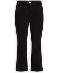 FRAME - Le Crop Mini Boot High-Rise Bootcut Jeans - Lyst