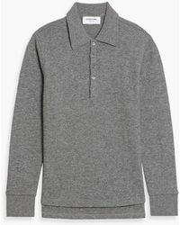 Thom Browne - Waffle-Knit Cashmere Polo Sweater - Lyst